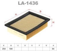 как выглядит lynxauto фильтр воздушный la1436 на фото
