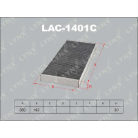 как выглядит lynx фильтр салонный lac1401c на фото