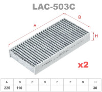 как выглядит lynx фильтр салонный lac503c на фото