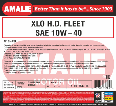 AMALIE XLO HD 10w40 AMALIE XLO HD 10w40